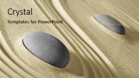  Presentation with spirituality zen meditation stone - Presentation theme featuring wpa - wellness and zen meditation background background and a  colored foreground