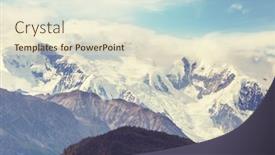  Presentation with arches national park - PPT theme featuring wrangell-st-elias-national-park background and a cream colored foreground