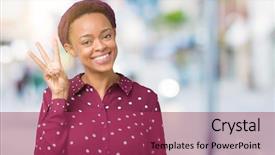  Presentation with african american marriage - PPT theme having wrap up - beautiful young african american woman background and a violet colored foreground