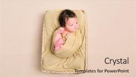  Presentation with black baby - Audience pleasing slide set consisting of wrapped from head to toe backdrop and a lemonade colored foreground