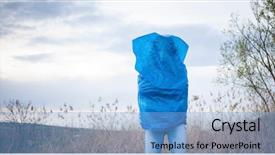  Presentation with plastic bag - Slide deck having wrapped in plasctic bag - environment background and a light blue colored foreground