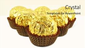  Presentation with fancy - Beautiful slide deck featuring wrapped in tin gold foil backdrop and a  colored foreground