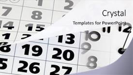  Presentation with page - PPT layouts consisting of wrapped page an the clock background and a white colored foreground