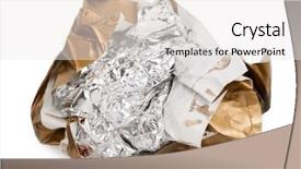  Presentation with chocolate - Colorful PPT theme enhanced with wrapper - ball cover of chocolate backdrop and a white colored foreground