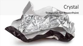  Presentation with packaging - Beautiful PPT theme featuring wrapper - packaging of a chocolate bar backdrop and a white colored foreground