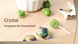  Presentation with brussel - Presentation theme having wrappers on table april fools background and a lemonade colored foreground