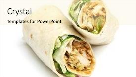  Presentation with chicken little chicks - Audience pleasing theme consisting of piano keyboard background with blur focus warm color toned image backdrop and a coral colored foreground.