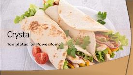  Presentation with tortilla - Slide deck having wraps - tortilla wrap background and a lemonade colored foreground