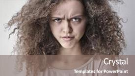  Presentation with messy - Cool new slides with wrath - girl with messy hair backdrop and a  colored foreground