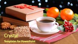  Presentation with coffee cup diary - Amazing slide deck having legs wedding couple on the background of hay backdrop and a gray colored foreground