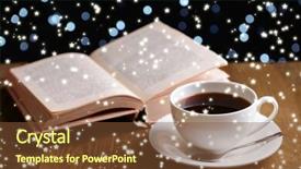 Presentation with book holy bible table - Audience pleasing PPT layouts consisting of wreath reading - composition of book with cup backdrop and a tawny brown colored foreground