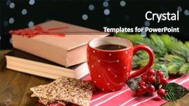  Presentation with coffee cup diary - Amazing PPT theme having names caiman de anteojos scientific backdrop and a gray colored foreground