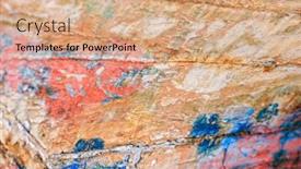  Presentation with ship - Beautiful presentation theme featuring wreck of a ship textured abstract background backdrop and a coral colored foreground