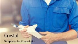  Presentation with mechanic car service repair maintenance - Audience pleasing presentation theme consisting of wrenches - car service repair maintenance backdrop and a  colored foreground