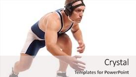  Presentation with wrestler - Beautiful slides featuring wresler - wrestler backdrop and a lemonade colored foreground