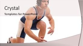  Presentation with wrestler - PPT layouts enhanced with wresler - wrestler background and a lemonade colored foreground