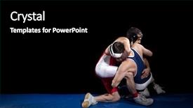  Presentation with wrestling - Beautiful slides featuring wresler - wrestling backdrop and a black colored foreground
