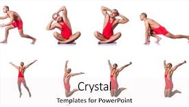  Presentation with wrestler - PPT theme enhanced with wresler - young wrestler isolated background and a  colored foreground