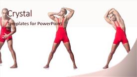  Presentation with wrestler - Slide deck featuring wresler - young wrestler isolated background and a lemonade colored foreground