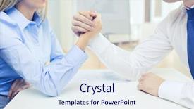  Presentation with wrestling - PPT theme consisting of wresling - business and office concept background and a  colored foreground