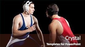  Presentation with wrestling - Cool new PPT theme with vally - nature swamp - panorama backdrop and a tawny brown colored foreground.