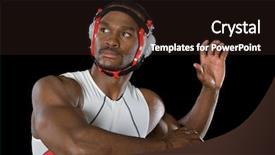  Presentation with wrestler - Cool new presentation theme with wrestler backdrop and a wine colored foreground
