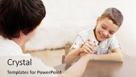  Presentation with wrestling - PPT layouts with wrestling dad play with child background and a lemonade colored foreground