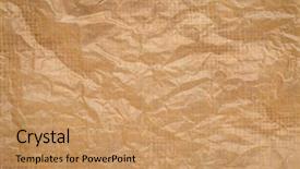  Presentation with brown - Presentation design having wrinkled and creased brown translucent background and a  colored foreground