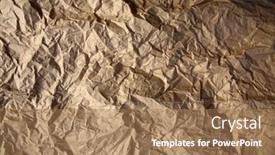  Presentation with old paper - Colorful presentation design enhanced with wrinkled-brown-paper-crushed-wrinkled backdrop and a coral colored foreground