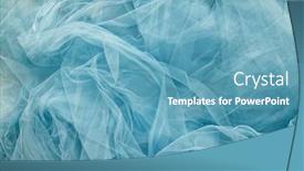 Presentation with fabrics - PPT layouts having wrinkled-fabrics-used-for-textured background and a teal colored foreground