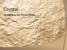 Wrinkled Paper As Background Texture PPT template 38 | CrystalGraphics