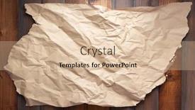  Presentation with wall - Cool new PPT theme with wrinkled-paper-at-wooden-plank backdrop and a lemonade colored foreground
