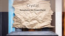  Presentation with paper boat children play - Slides enhanced with wrinkled-paper-at-wooden-plank background and a lemonade colored foreground