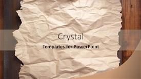  Presentation with paper boat children play - Audience pleasing theme consisting of wrinkled-paper-at-wooden-plank backdrop and a lemonade colored foreground