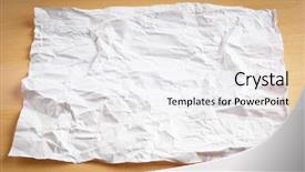  Presentation with fold - Slide deck consisting of wrinkled paper background background and a white colored foreground