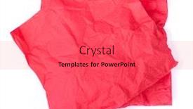  Presentation with napkin - Audience pleasing presentation consisting of wrinkled-paper-napkin-isolated backdrop and a red colored foreground