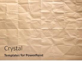 Brown Wrinkled Paper Texture As Background PPT template 66 ...