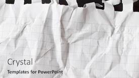  Presentation with black paper - Beautiful presentation theme featuring wrinkled-piece-of-paper-isolated backdrop and a light gray colored foreground