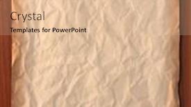  Presentation with vintage paper - Slide deck having wrinkled-vintage-paper-on-wooden background and a lemonade colored foreground