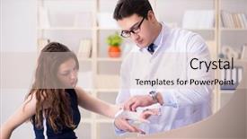  Presentation with wrist hand surgery - Colorful presentation enhanced with wrist hand surgery - traumatologist is taking care backdrop and a lemonade colored foreground