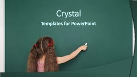  Presentation with school board - Audience pleasing slides consisting of write on the school board backdrop and a  colored foreground