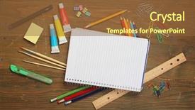  Presentation with top view of candles - PPT layouts featuring write stuff - material for school display background and a tawny brown colored foreground