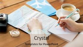  Presentation with vietnam culture popular tourist destination - Theme with write stuff - vacation tourism travel destination background and a coral colored foreground