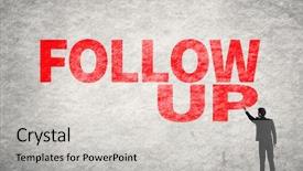  Presentation with words - Theme consisting of write words on wall follow background and a light gray colored foreground