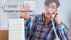  Presentation with public - Slide set featuring writer-presenting-his-books background and a lemonade colored foreground