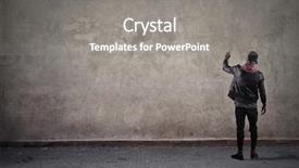  Presentation with writing education female writer - Slide deck consisting of writer background and a gray colored foreground