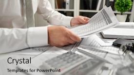  Presentation with education and finance - Slide deck featuring writes reports business financial accounting background and a light gray colored foreground