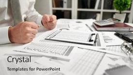  Presentation with get more from your financial reports - Slide set featuring writes reports business financial accounting background and a light gray colored foreground