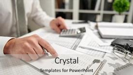  Presentation with get more from your financial reports - Amazing presentation theme having writes reports business financial accounting backdrop and a soft green colored foreground