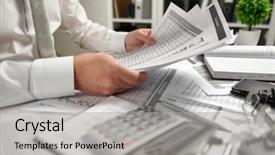  Presentation with get more from your financial reports - Slide deck having writes reports business financial accounting background and a light gray colored foreground